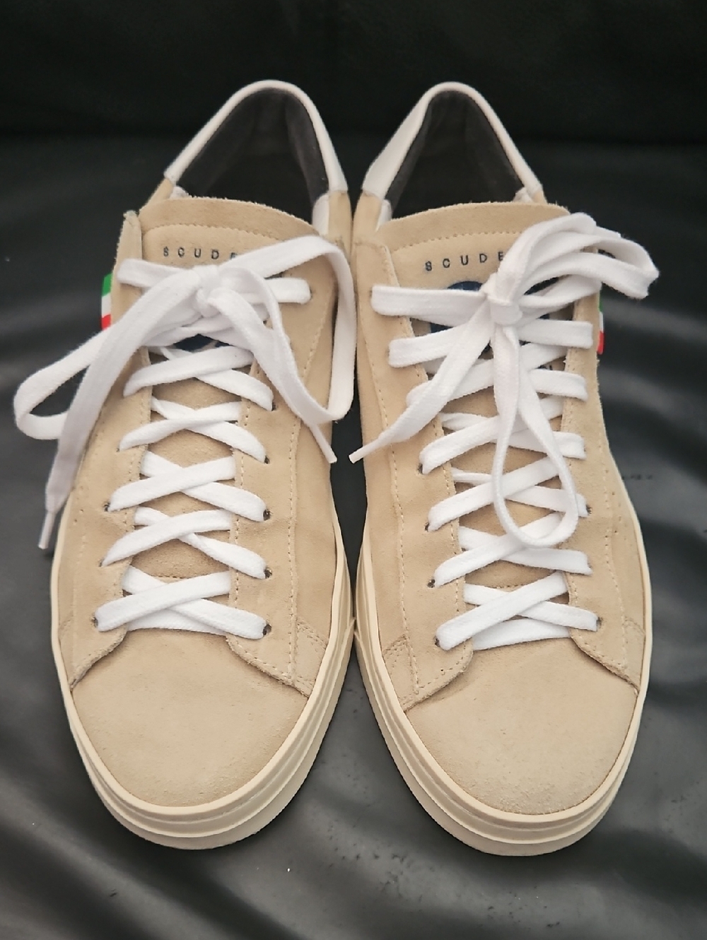 P448 X Scuderia AlphaTauri Low Top Jack  Lace-up Eu-37 7US Beige Suede Sneaker - Picture 3 of 11